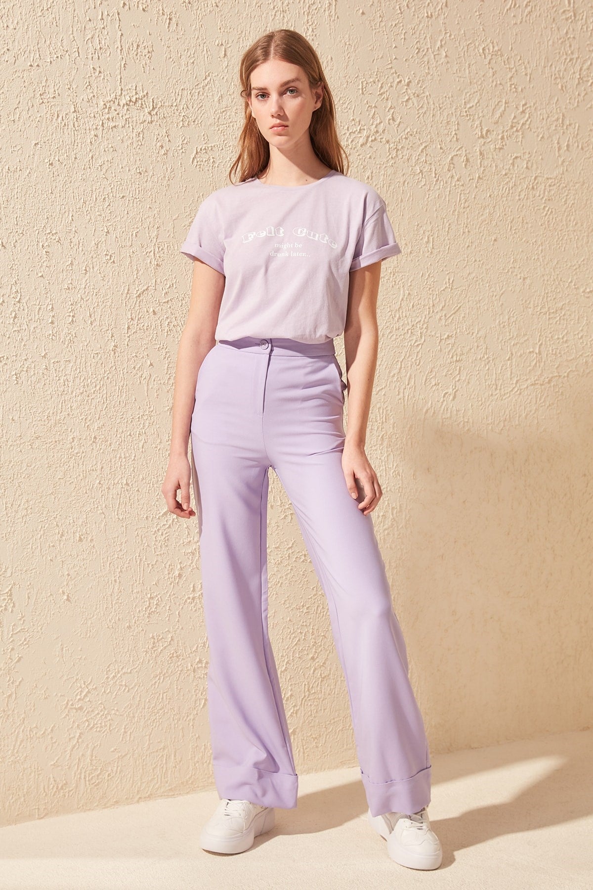 Lilac Wide Leg/wide Leg Woven Pants Twoss19st0179