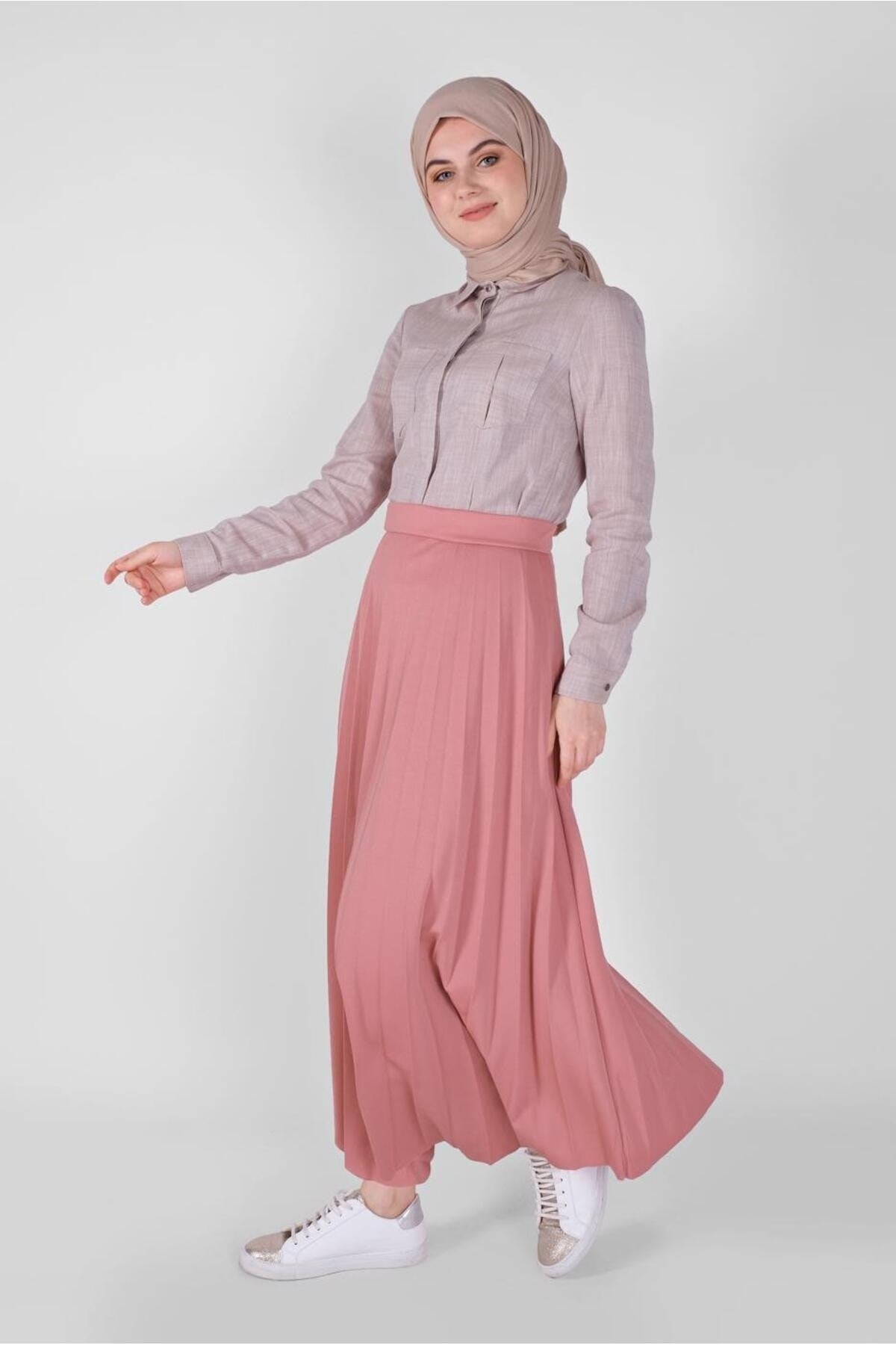 Women's Plum Pleated Skirt 1961 21yetktr1961