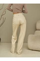 Scott Orange Leather Pants 2293