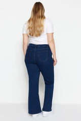 Black High Waist Flare Jeans Tbbaw23je00001