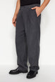 Black Mens Wide Leg Cache Pants Tmnaw24pl00011