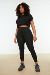 Black Knitted Jumper Sports Leggings Tbbss22ty0020