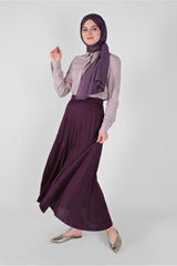 Women's Plum Pleated Skirt 1961 21yetktr1961