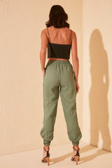 Green Jogger Woven Pants Twoss20pl0129