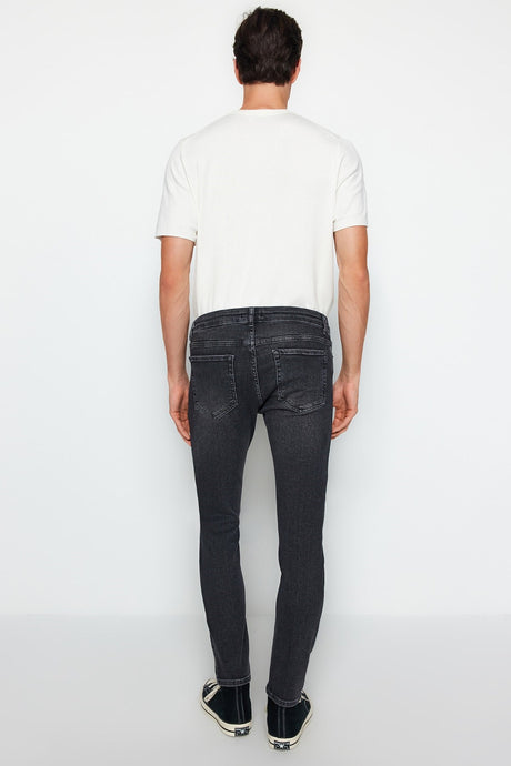 Mens Black Skinny Fit Jeans Tmnaw23je00047