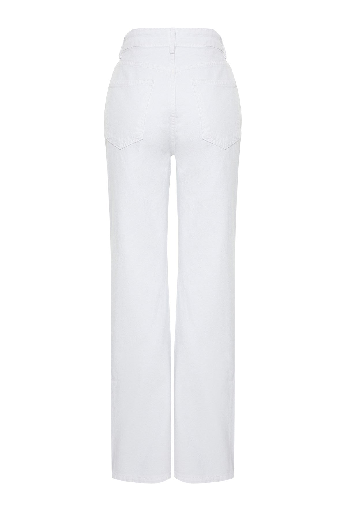 White High Waist Wide Leg Jeans Twoss24je00140