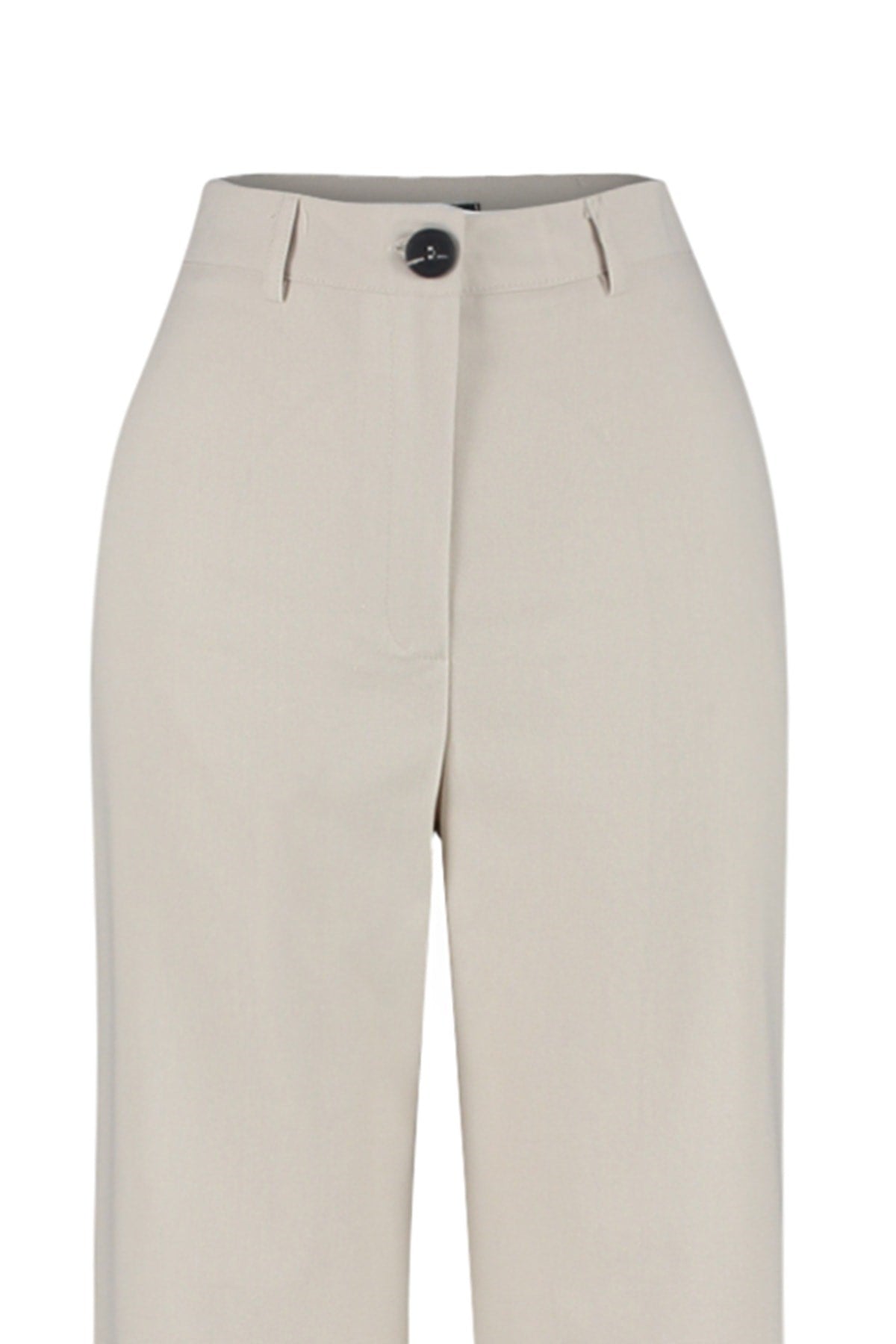 Beige Wide Leg/wide Leg High Waist Woven Pants Twoss23pl00314