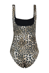 Animal Print Square Neck Regular Swimsuit Tbess23ma00111