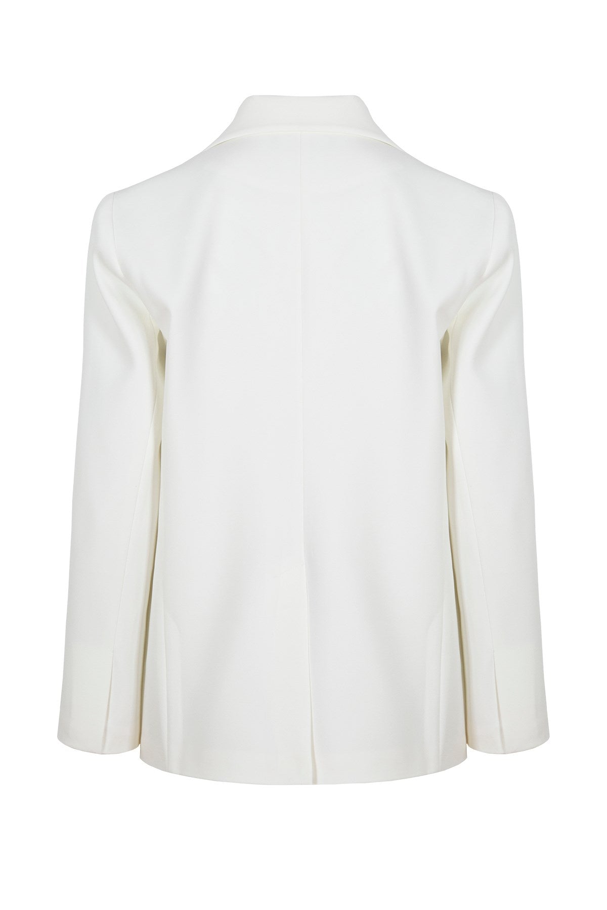 Women's White Single Button Jacket Lg-oz387-tdc Lg-oz387-tdc