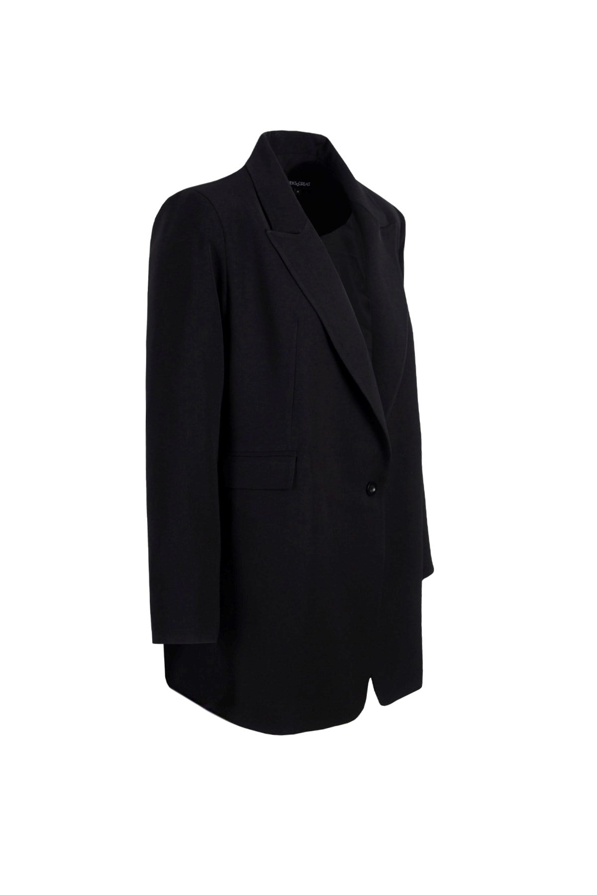 Women's Black One Button Classic Jacket Lg-oz318-ckt