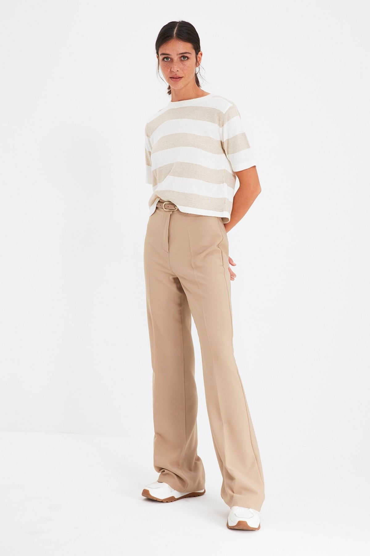 Mink Straight Woven Pants Twoaw21pl0617