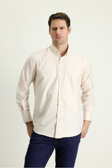 Long Sleeve Regular Fit Oxford Cotton Shirt 469296