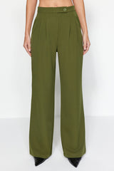 Oil Wide Leg Wide Leg High Waist Woven Pants Twoaw22pl0066