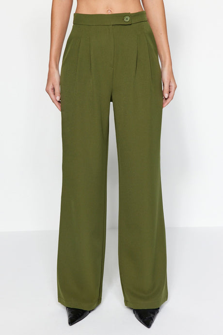 Oil Wide Leg Wide Leg High Waist Woven Pants Twoaw22pl0066