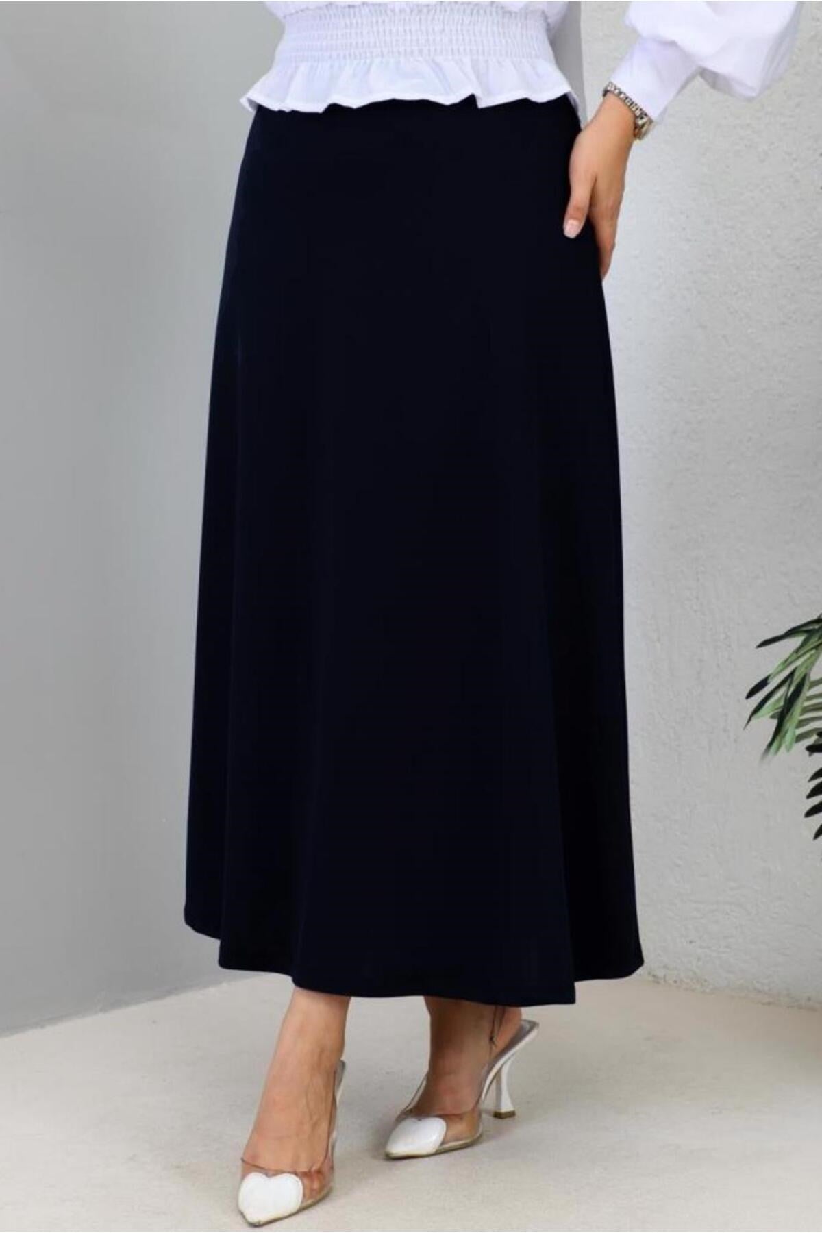 Women's Black A Cut Skirt T 112 24ketktr0112