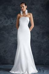 Bridal White Fish Knitted Long Wedding/wedding Night Evening Dress Tprss24ae00024