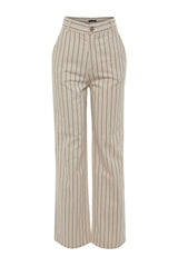 Multi Color Striped High Waist Wide Leg Jeans Twoss23je00247