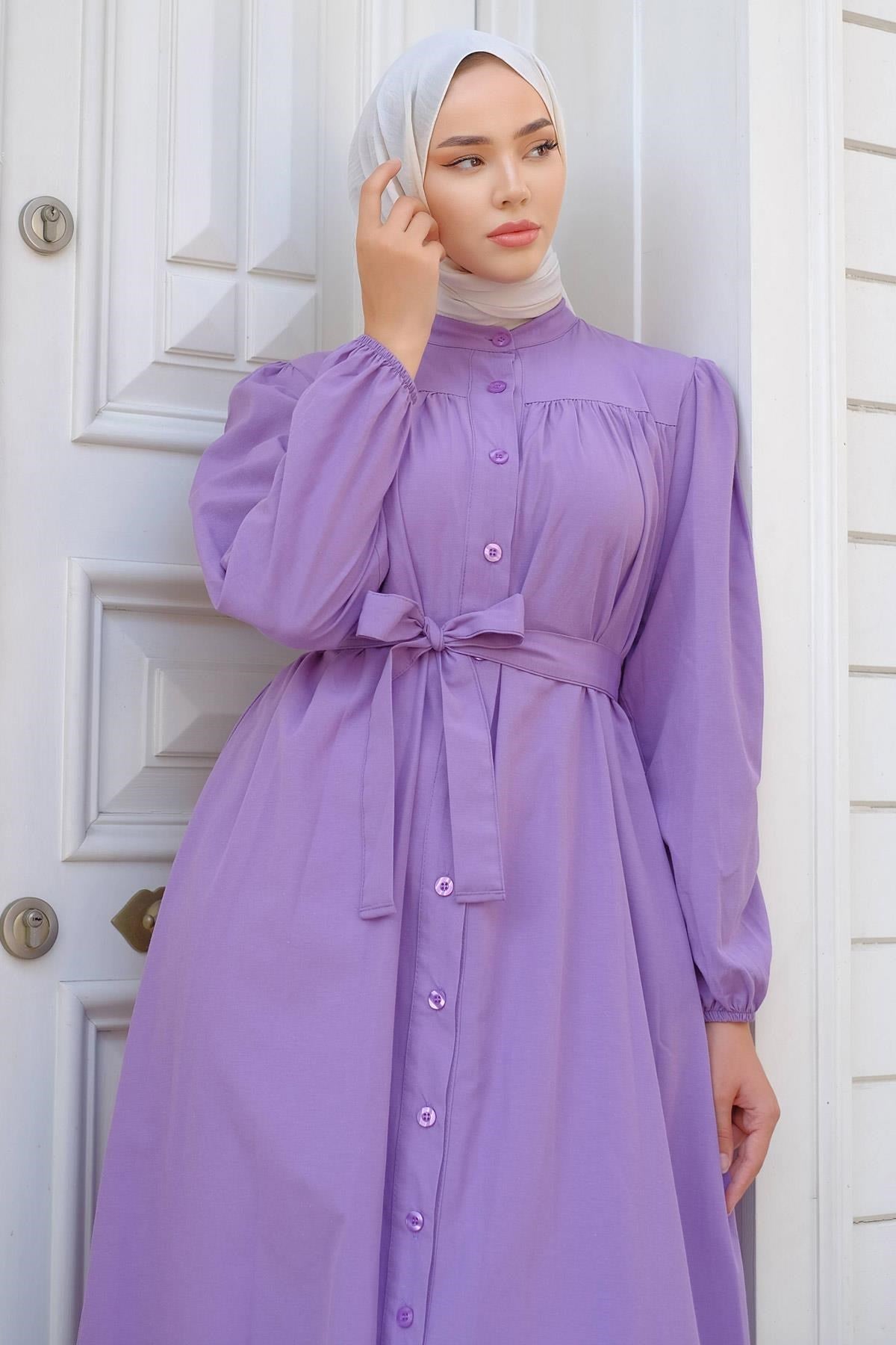 Robed Mevlana Dress Baby Blue Hm2223