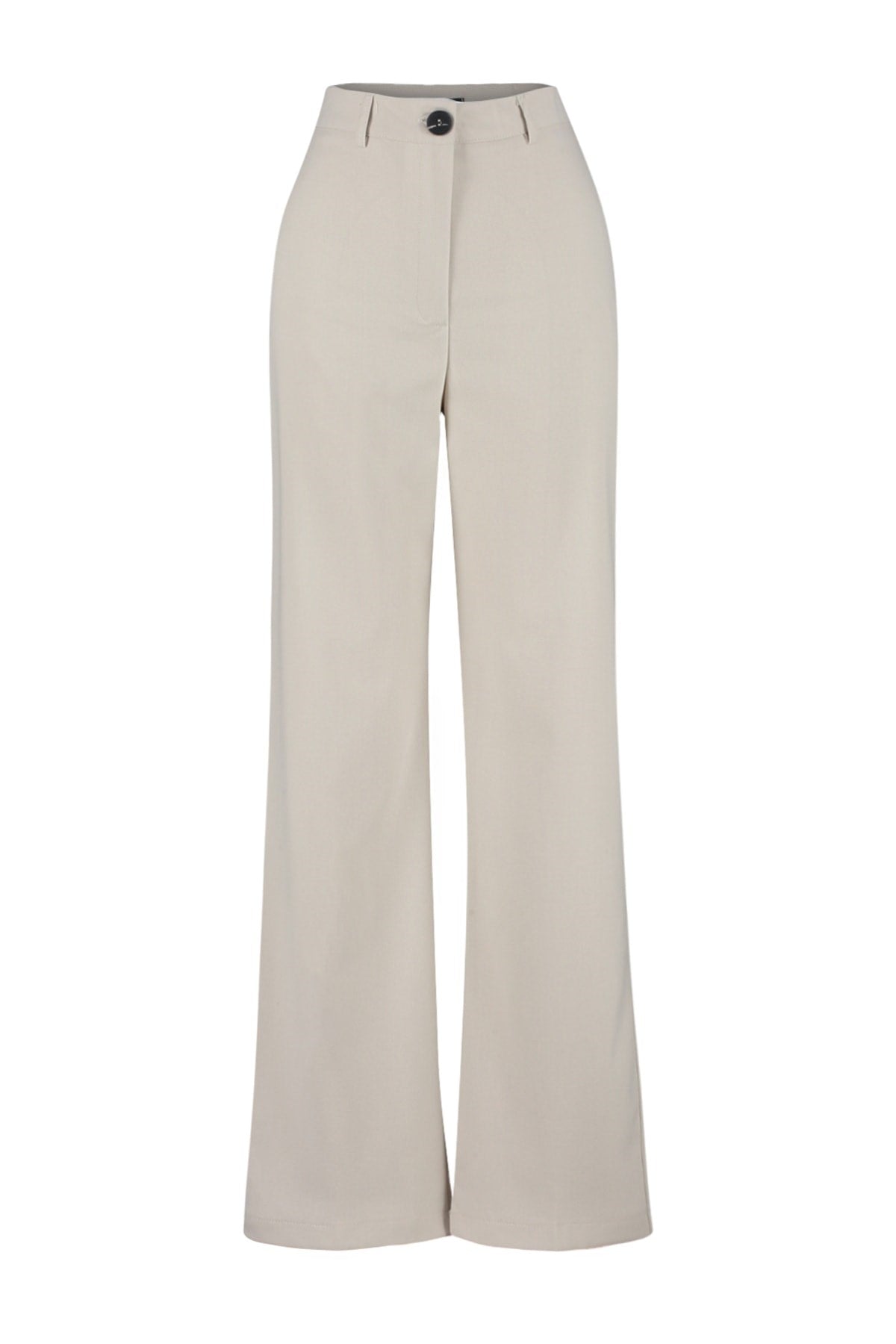 Beige Wide Leg/wide Leg High Waist Woven Pants Twoss23pl00314