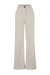 Beige Wide Leg/wide Leg High Waist Woven Pants Twoss23pl00314