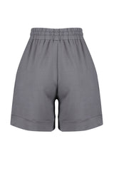 Anthracite Soft Button Pocket Regular Waist Knitted Shorts & Bermuda Twoss24sr00110