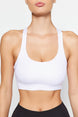 Black Adjustable Straps Extra Supported/styling Sports Bra Thmaw24ss00021