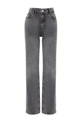 Grey Low Waist Wide Leg Jeans Twoss24je00033