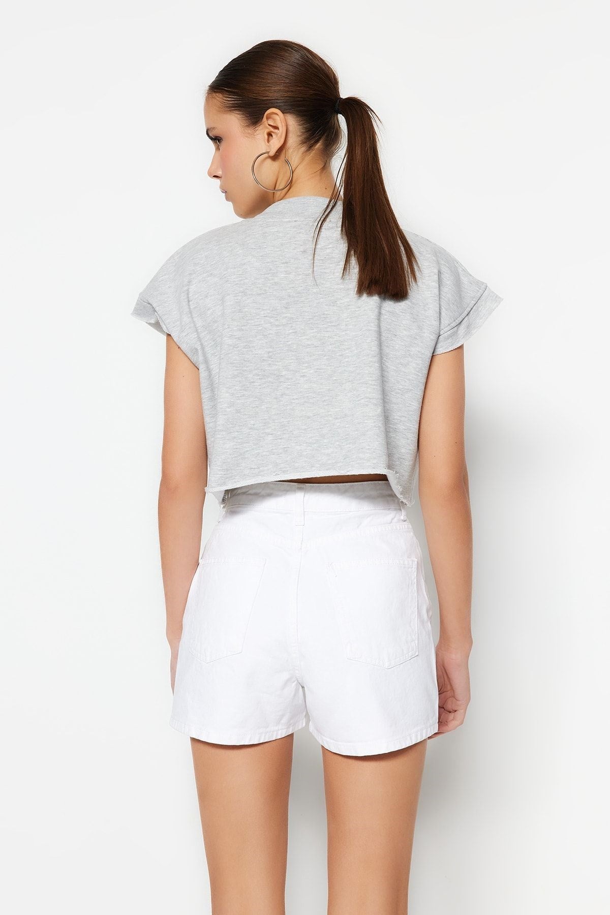 White Denim Shorts Twoss23sr00155