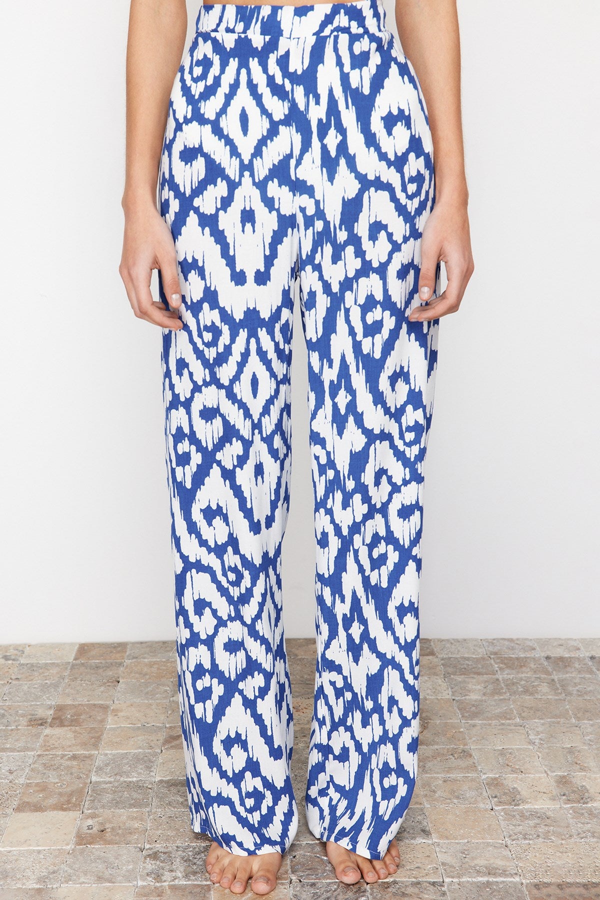 Geometric Pattern Woven Pants Tbess24pl00014