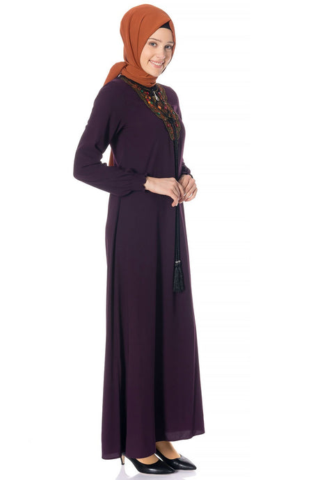 Embroidery Embroidered Cinnamon Burkini Dress 746-1 T18elb3m746-1