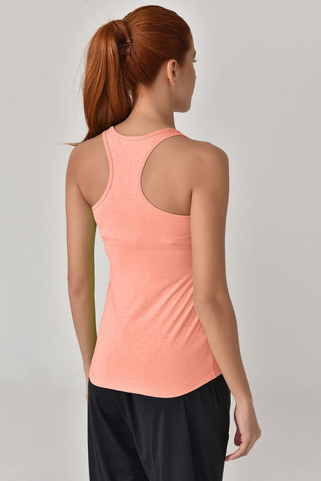 A. Pink Women's Wide Collar Breathable Sleeveless Jock Training Zero Arm Running Undershirt T-shirt