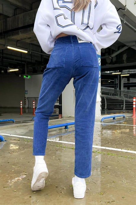 Basic Black Velvet Pants Flaw-146-002-033