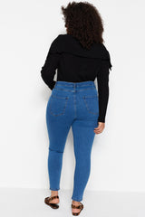 Black High Waist Skinny Jeans Tbbaw23cj00012