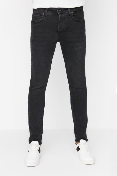 Mens Black Skinny Fit Jeans Tmnaw23je00047