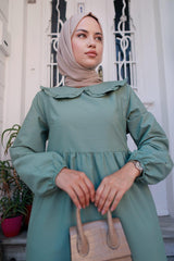 Baby Collar Burkini Dress Brown 2080