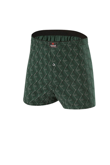 Virtue Green Triangle Printed Combed Boxer 1400 1400ub-t