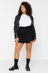 Black Skirt Look Knitwear Shorts Tbbaw23az00053