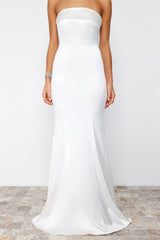 Bridal White Fish Knitted Long Wedding/wedding Night Evening Dress Tprss24ae00024