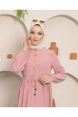 Ayrobin Burkini Dress With Ruffle Buttons Mn001