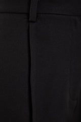 Black Rib Detailed Woven Shorts Twoss23sr00079