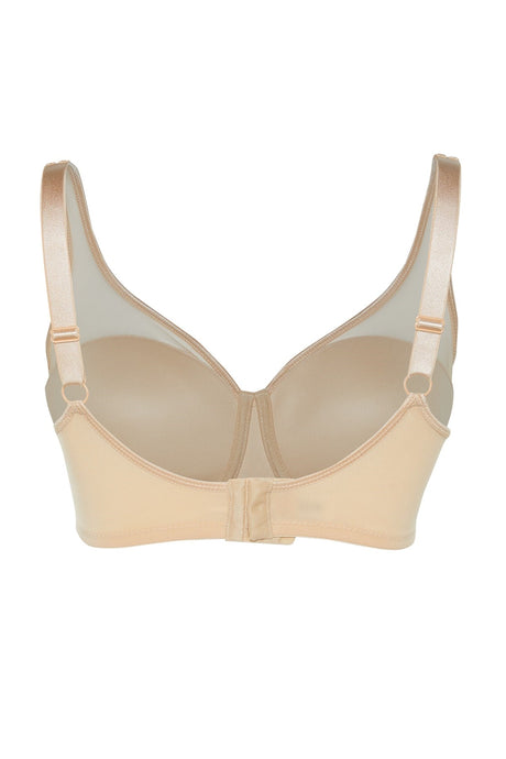 Ecru Mesh Detailed Coated Repellent Bra Tbbaw23cw00004