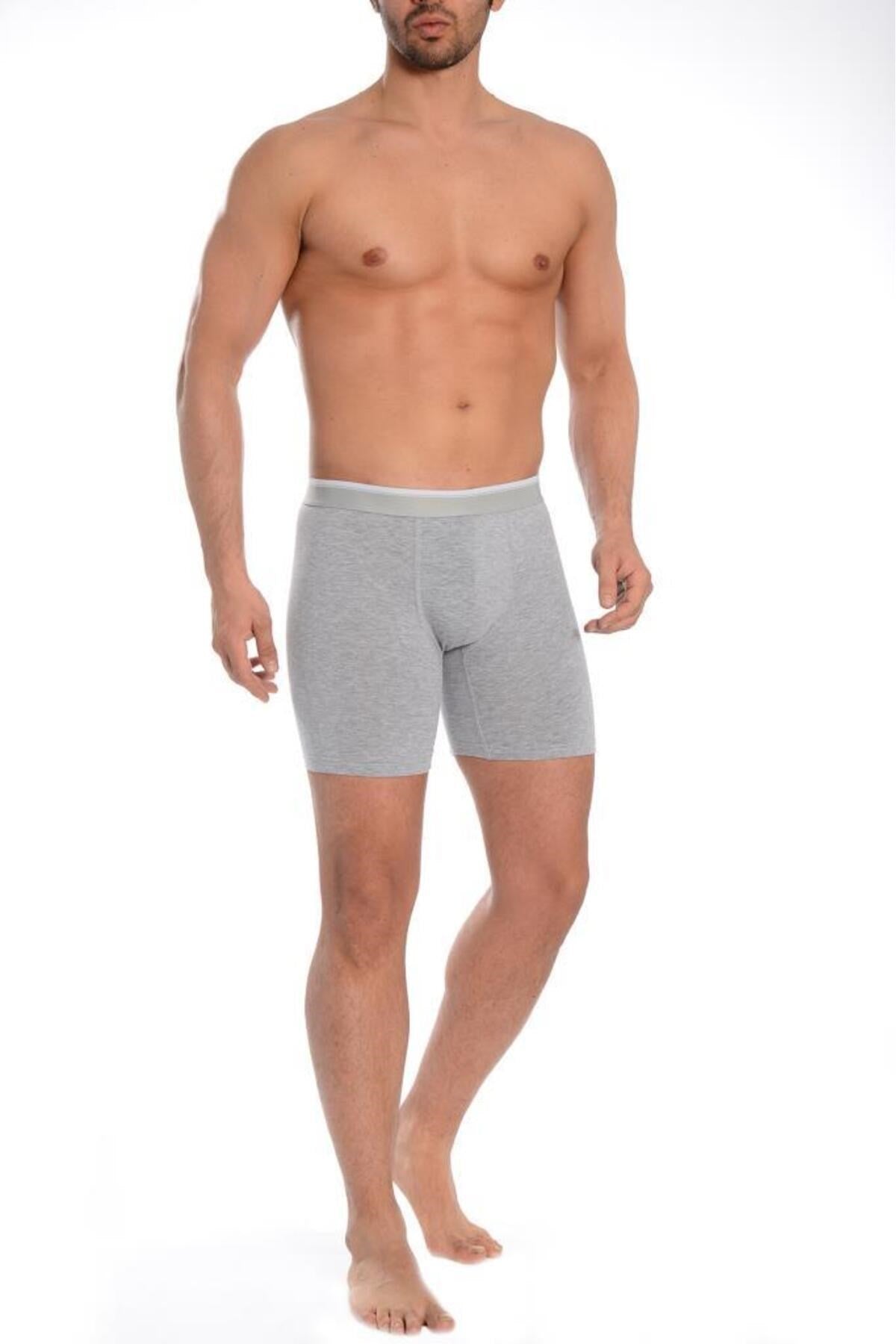 3pcs Long Lycra Male Boxer 1004 Dnk1004-trn3