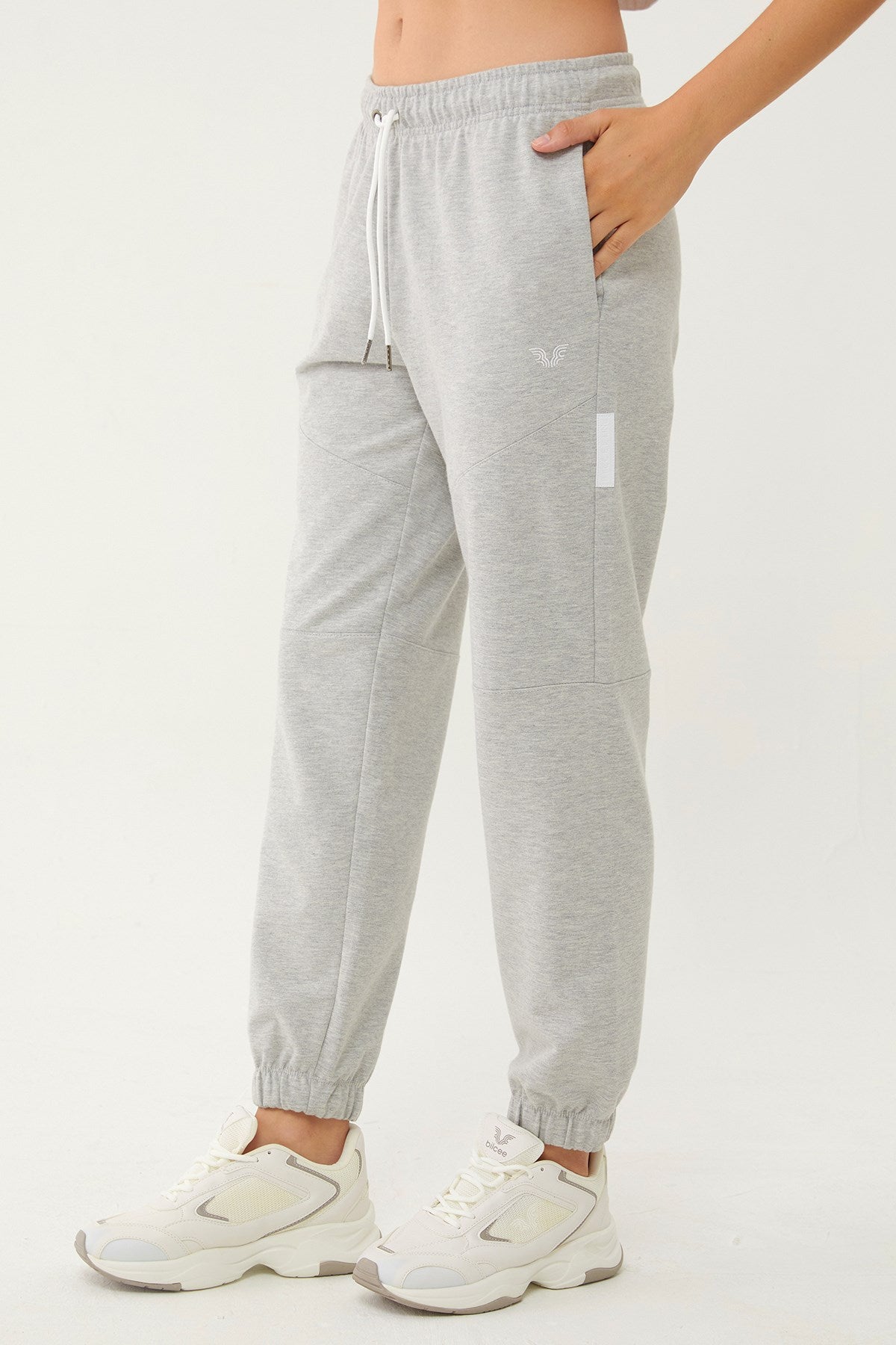 Women's Powder Organic Cotton Loose Sports Sweatpants 0722 Tb23wy05s0722-1