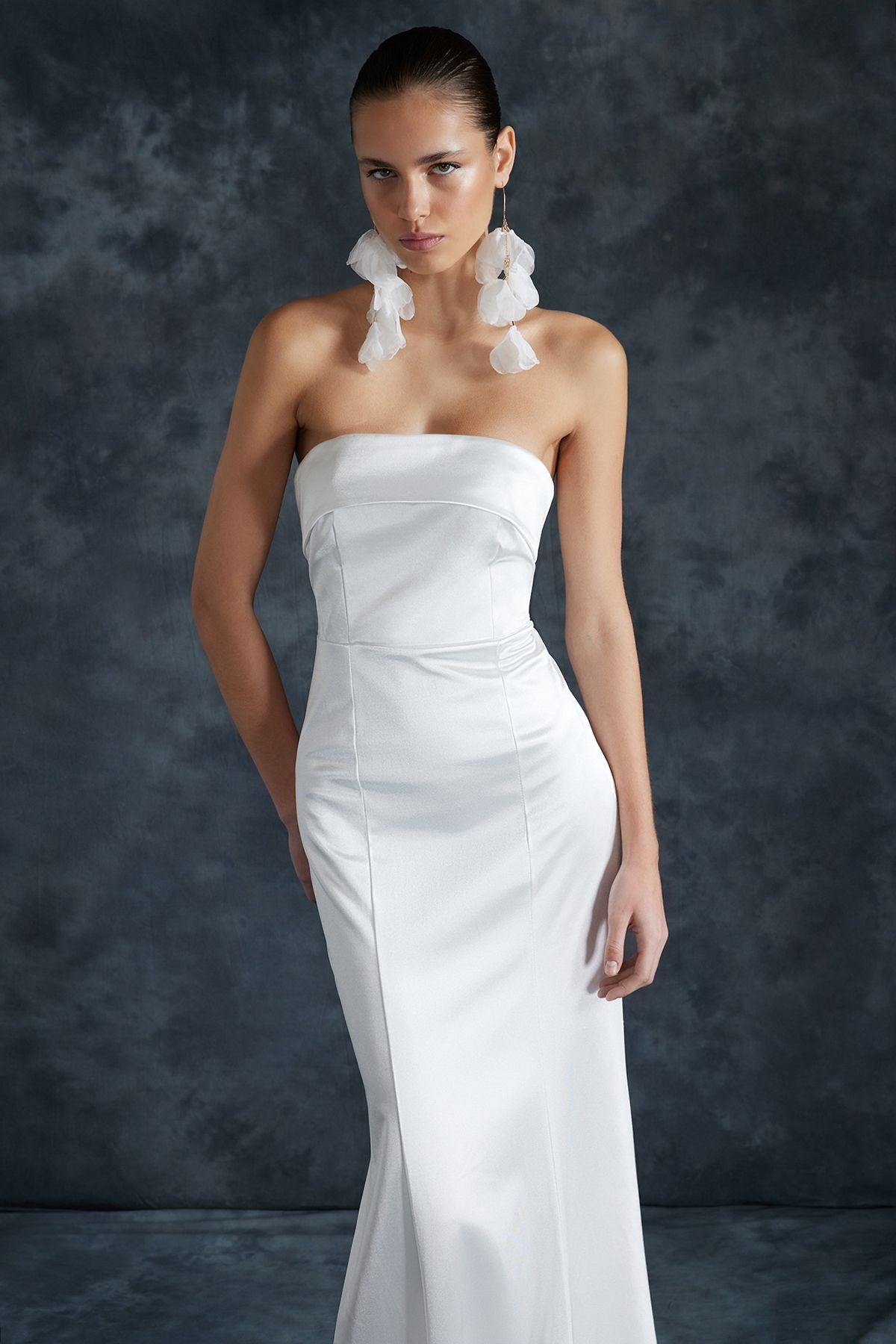 Bridal White Fish Knitted Long Wedding/wedding Night Evening Dress Tprss24ae00024