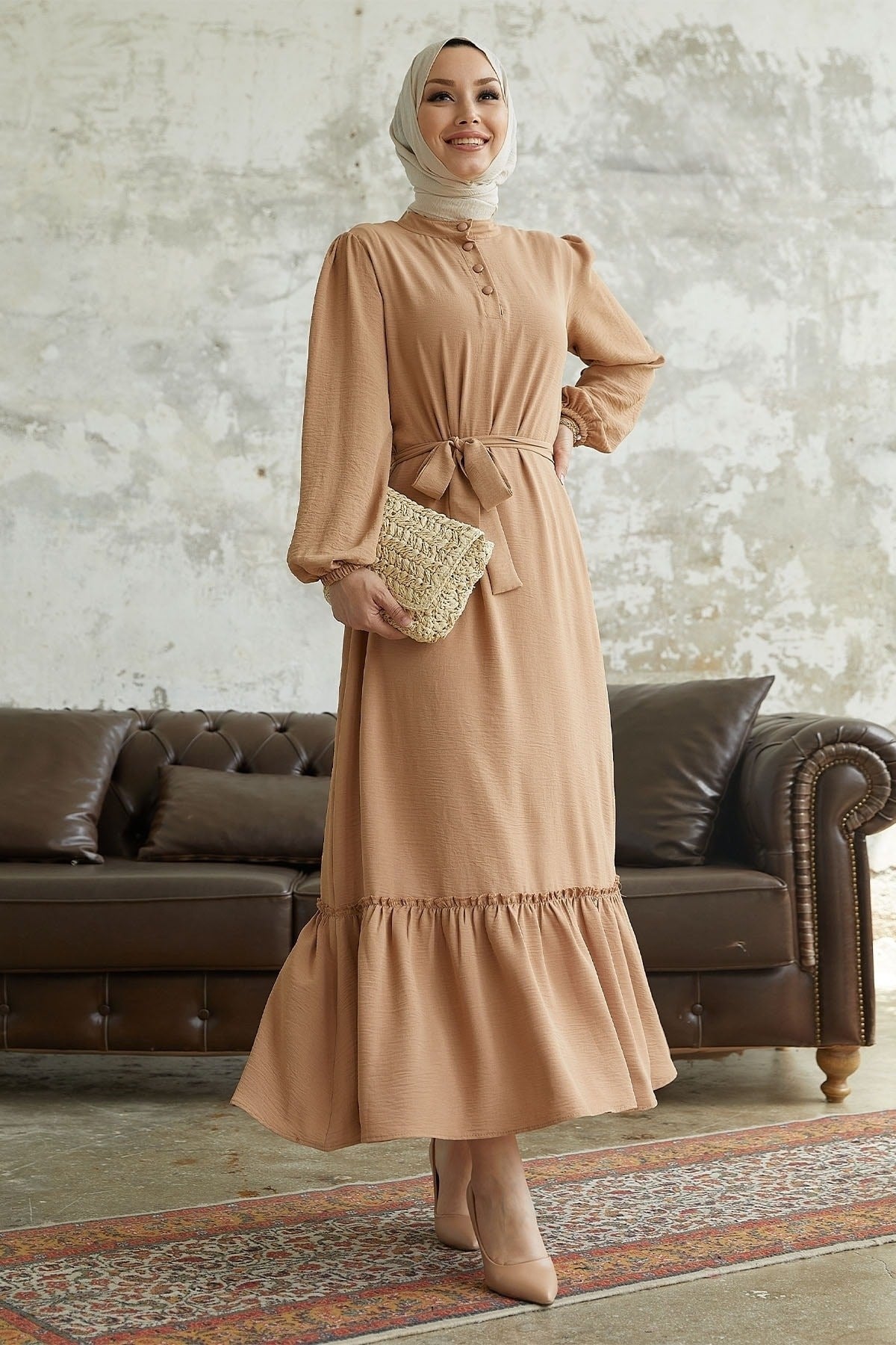 Meyra Button Ayrobin Dress - Black Ms00mc99300