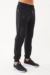 Men's Black-light Gray Plain Knitted Casual And Sports Tracksuit Pants 1585 Tb23ml05w1585-1