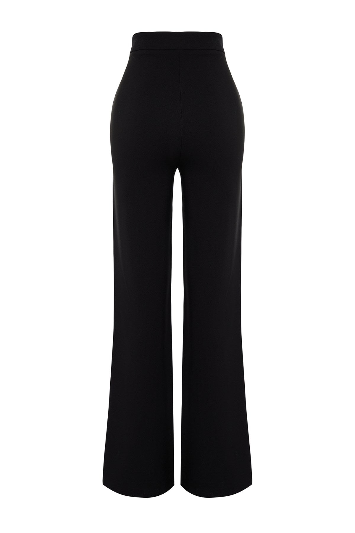 Black Woven Shiny Stone Pants Tprss24pl00001