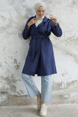 Scuba Suede Trench With Minka Belt - Taba Ms00an0011