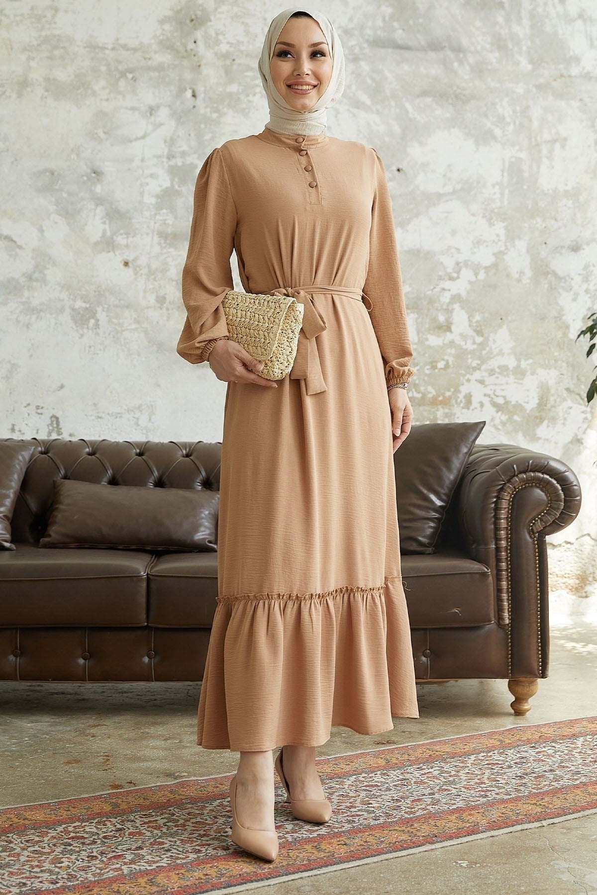 Meyra Button Ayrobin Dress - Black Ms00mc99300