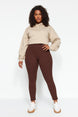 Khaki Inline Polar Knitted Tights Tbbaw23bv00017